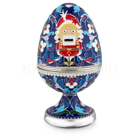 Яйцо-шкатулка «Щелкунчик» из меди 46249