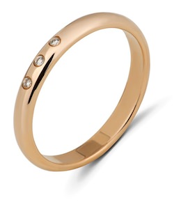 Обручальное кольцо с бриллиантами 53090