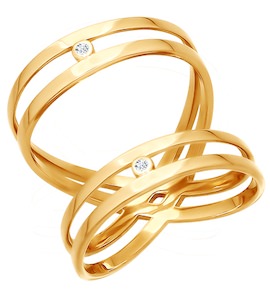 Кольцо из золота с фианитами 015969