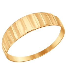 Кольцо из золота с алмазной гранью 016800