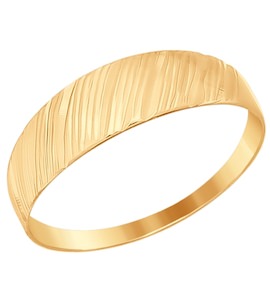 Кольцо из золота с алмазной гранью 016804
