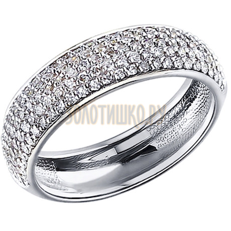Женское кольцо из белого золота 1010256