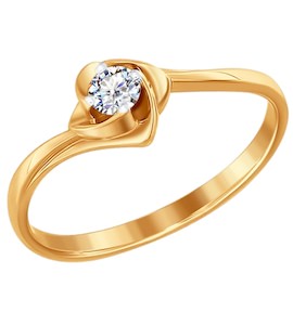 Кольцо для помолвки с бриллиантом 1010524