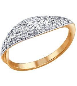 Кольцо из золота с бриллиантами 1010546