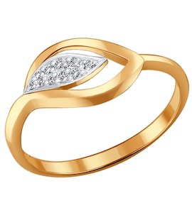 Кольцо из золота с бриллиантами 1010574