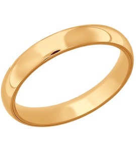 Классическое обручальное кольцо 110130