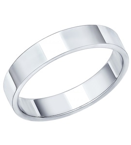 Обручальное кольцо из белого золота 110195