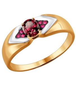 Кольцо из золота с рубинами 4010617