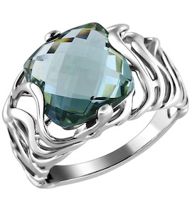 Кольцо из серебра с кварцем 92010686