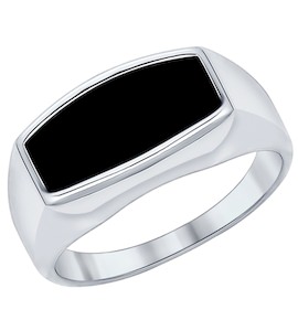 Кольцо из серебра с эмалью 94011898