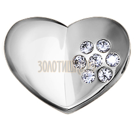 Серебряная подвеска в форме сердца 94031116