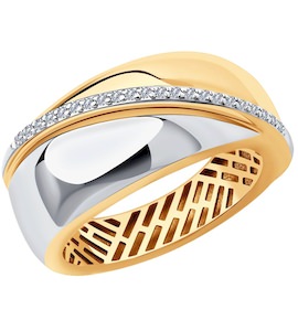 Кольцо из золота с бриллиантами 1012048