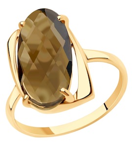 Кольцо из золота с раухтопазом 51-310-00803-4