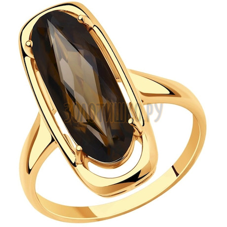 Кольцо из золота с раухтопазом 51-310-00946-2