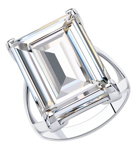 Кольцо из серебра с кристаллом Swarovski 94-110-00732-1