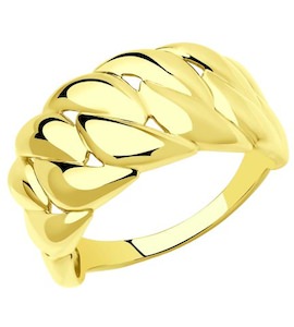 Кольцо из желтого золота 018664-2