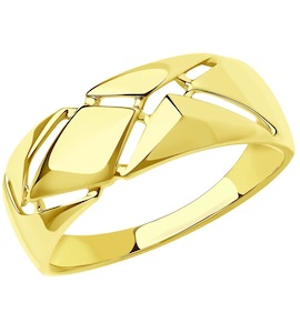 Кольцо из желтого золота 018686-2