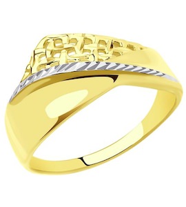 Кольцо из желтого золота 018702-2
