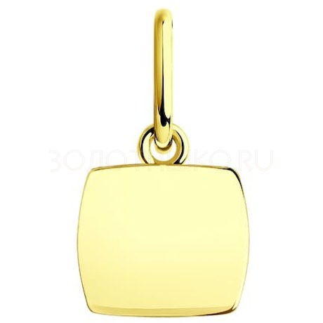 Подвеска из желтого золота с фианитами 036185-2