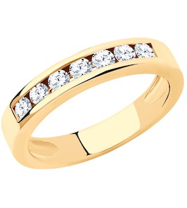 Кольцо из золота с бриллиантами 1012073