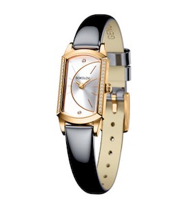 Женские золотые часы с бриллиантами 222.02.00.100.04.05.3