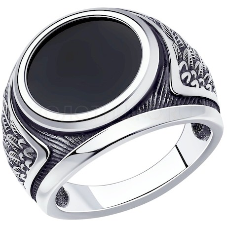 Кольцо из серебра с наношпинелью 95010175