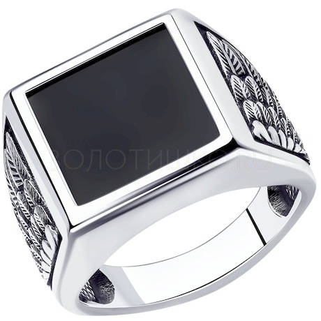 Кольцо из серебра с наношпинелью 95010176