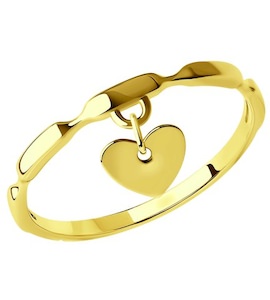 Кольцо из желтого золота 018801-2