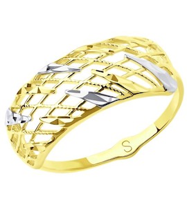 Кольцо из желтого золота 018025-2