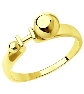 Кольцо из желтого золота 018969-2
