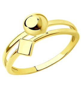 Кольцо из желтого золота 018956-2