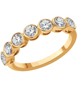 Кольцо из золота с бриллиантами 1012429