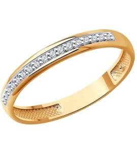 Кольцо из золота с бриллиантами 1110211