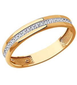Кольцо из золота с бриллиантами 1110216