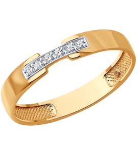 Кольцо из золота с бриллиантами 1110217