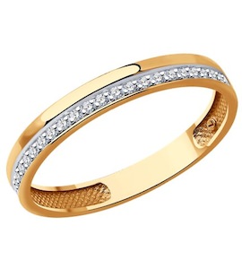 Кольцо из золота с бриллиантами 1110218