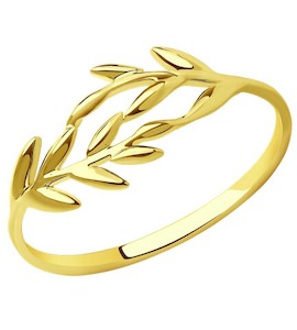 Кольцо из желтого золота 019070-2