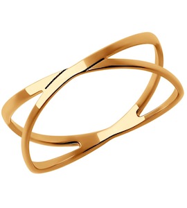 Кольцо на фалангу из золота 019282