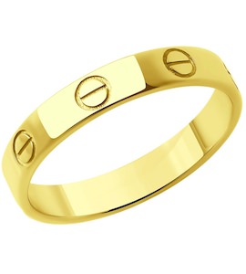 Кольцо из желтого золота 019284-2