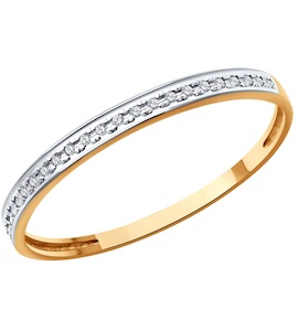 Кольцо из золота с бриллиантами 1012584