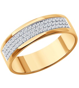 Кольцо из золота с бриллиантами 1012616