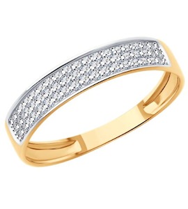 Кольцо из золота с бриллиантами 1012629