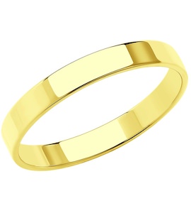 Обручальное кольцо из желтого золота 111227-2
