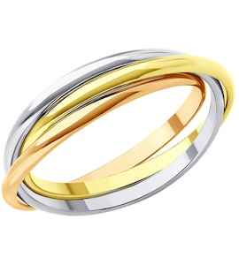 Кольцо из комбинированного золота 51-111-02298-1