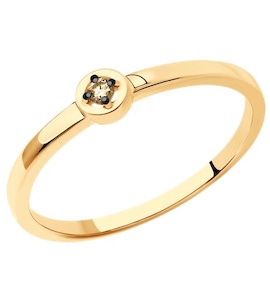 Кольцо из золота с бриллиантом 51-210-01713-1