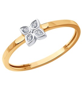 Кольцо из золота с бриллиантами 51-210-01920-1