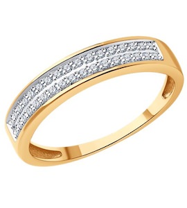 Кольцо из золота с бриллиантами 51-210-01922-1