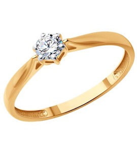 Кольцо из золота с бриллиантом 51-210-01969-1