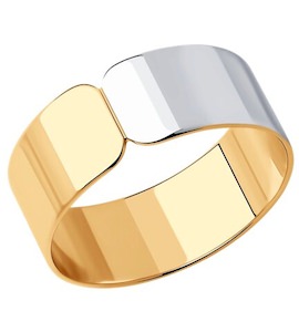 Кольцо из золочёного серебра 93-110-01622-1