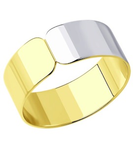 Кольцо из золочёного серебра 93-110-01622-2
